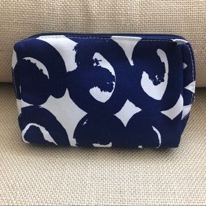 Blue/White Cosmetic Pouch